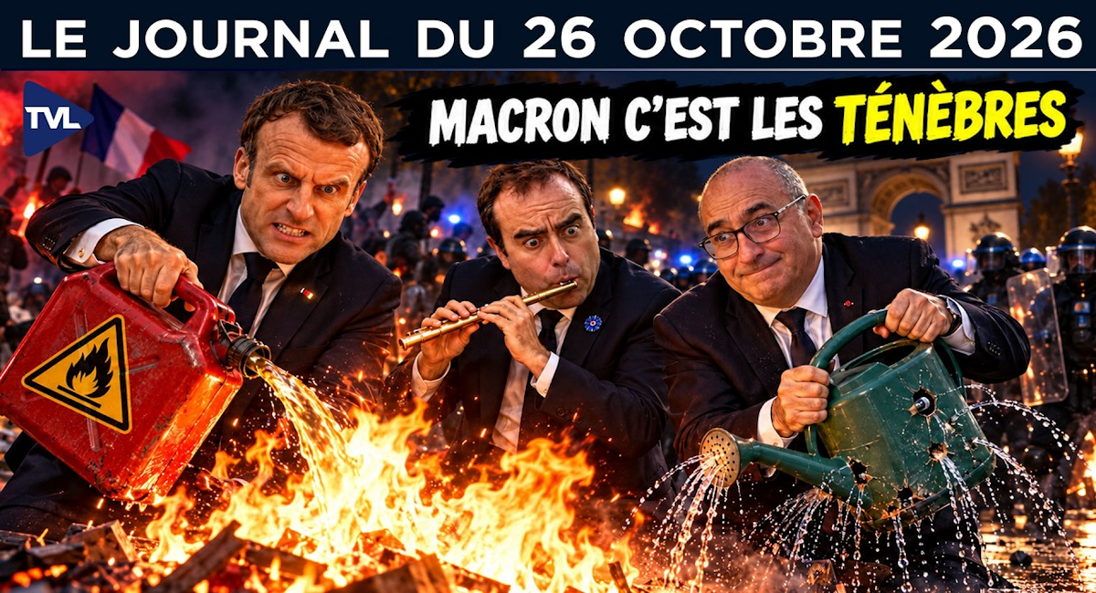 JT TV Libertés 26 octobre : Macron en sursis après les manifestations, Marine Le Pen lance sa campagne à Orléans (TV Libertés)