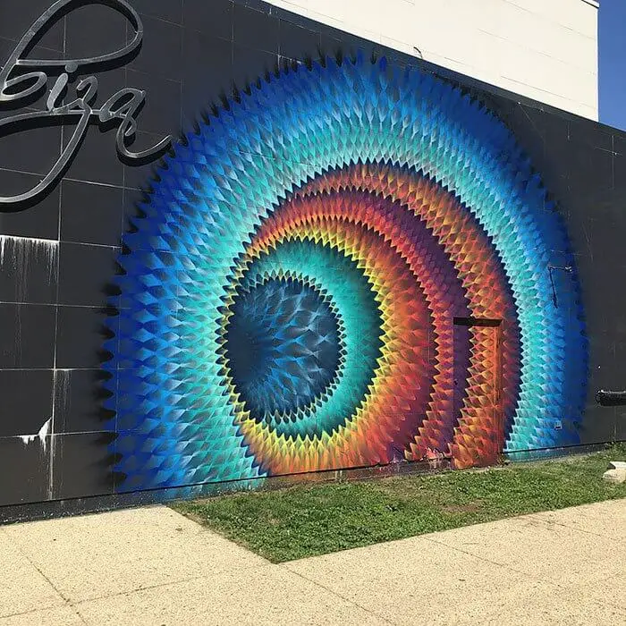 hoxxoh kaleidoscope street art couleurs mandala 12
