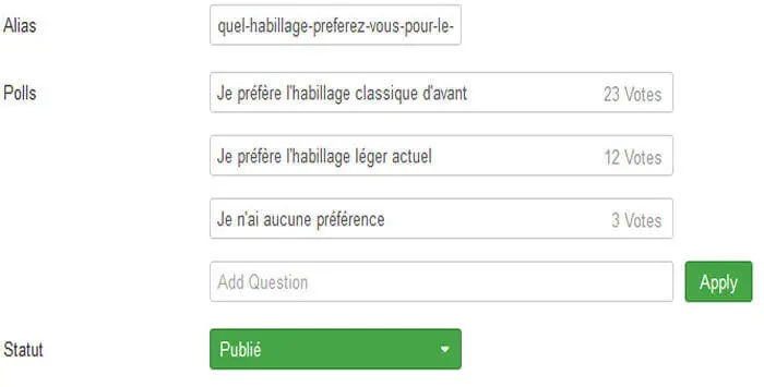 Vote habillage