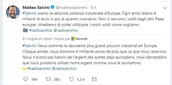 salivini tweet 1