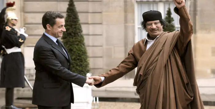 Sarkozy kadhafi