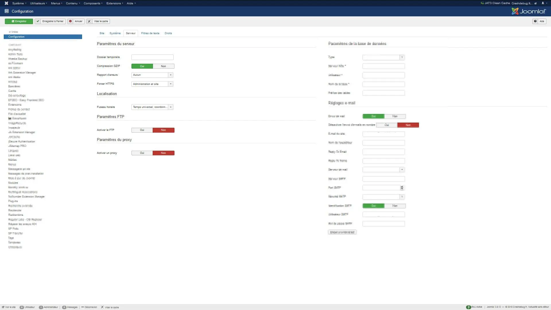 Config joomla 2 3