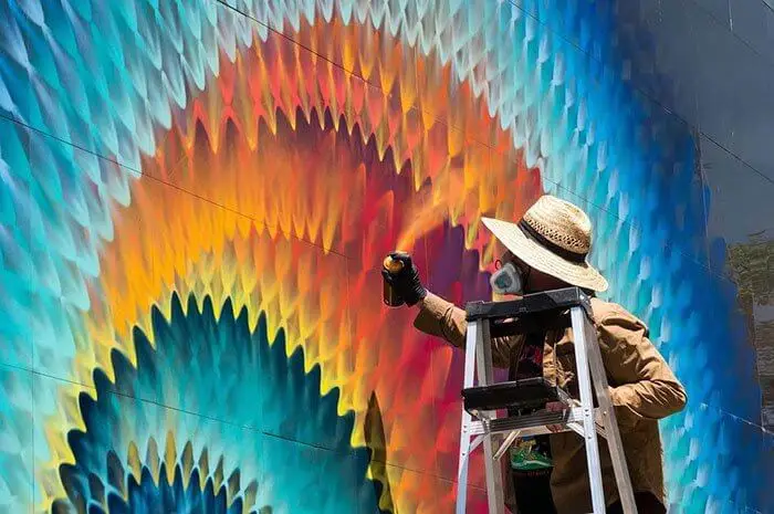 hoxxoh kaleidoscope street art couleurs mandala 11