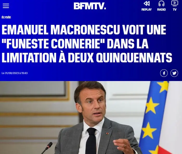 odeur macron