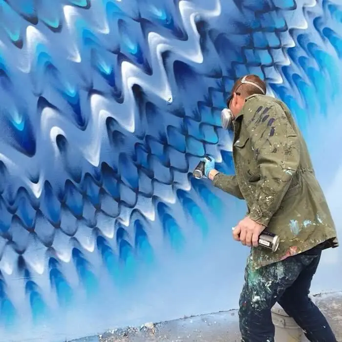 hoxxoh kaleidoscope street art couleurs mandala 7
