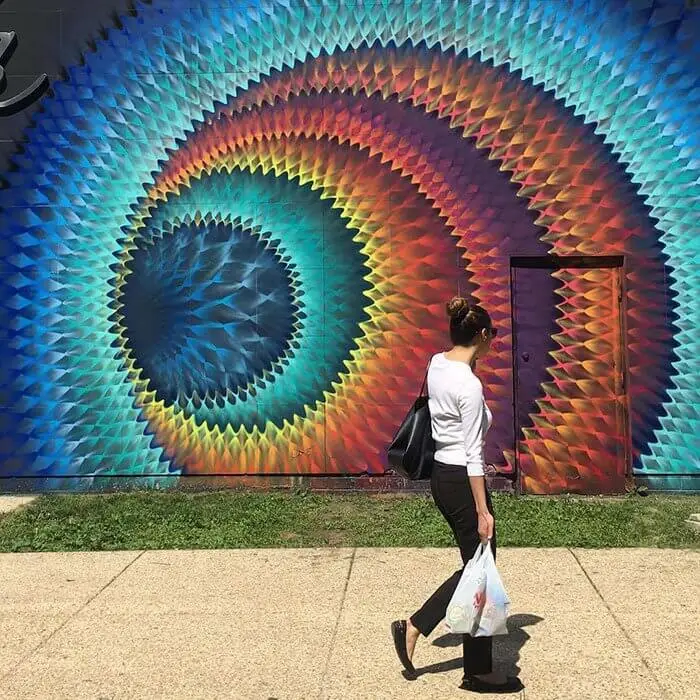 hoxxoh kaleidoscope street art couleurs mandala 2