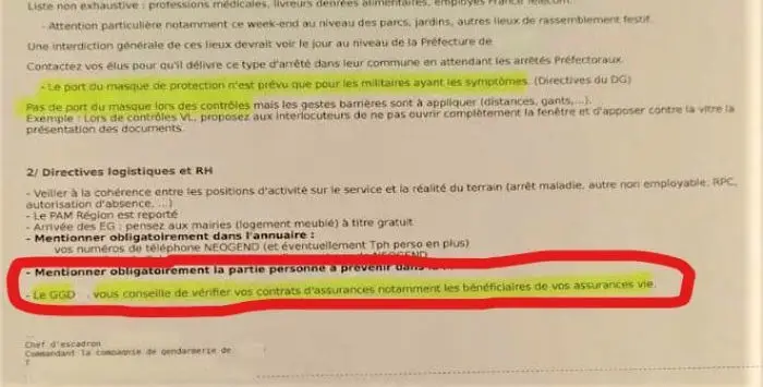 Gendarmes 22 03 2020