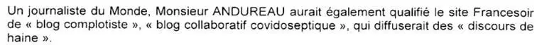 Blog complotiste