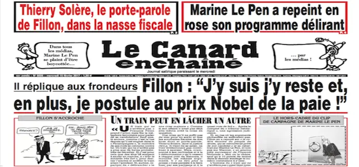 canard enchaine 15 02 2017