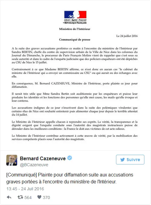 Twitter cazeneuve nice 25 07 2016