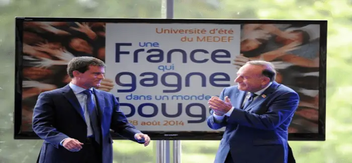 Gattaz valls medef 21 04 2016