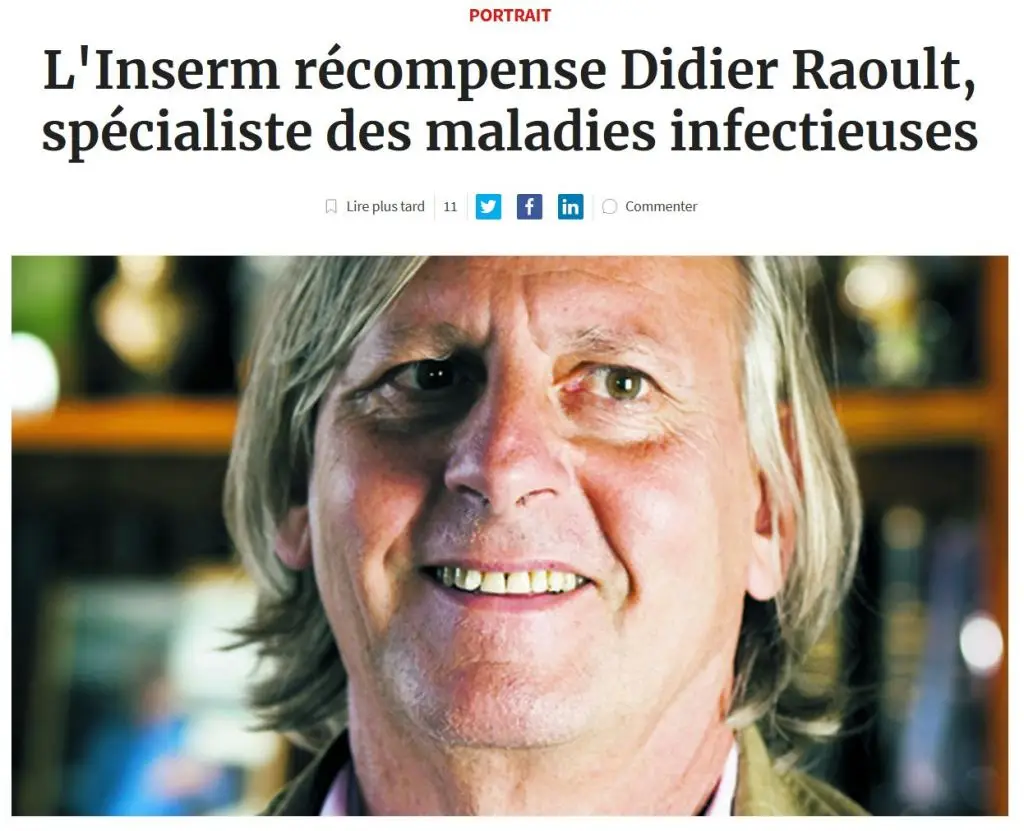2020 03 04 10 40 24 linserm rc3a9compense didier raoult spc3a9cialiste des maladies infectieuses les e