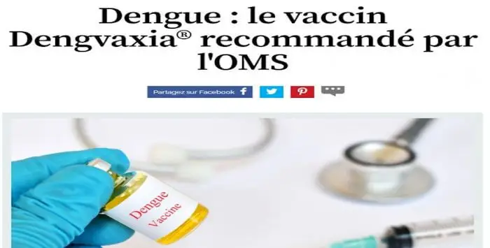Dengvaxia 29 08 2021