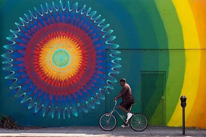 hoxxoh kaleidoscope street art couleurs mandala 10