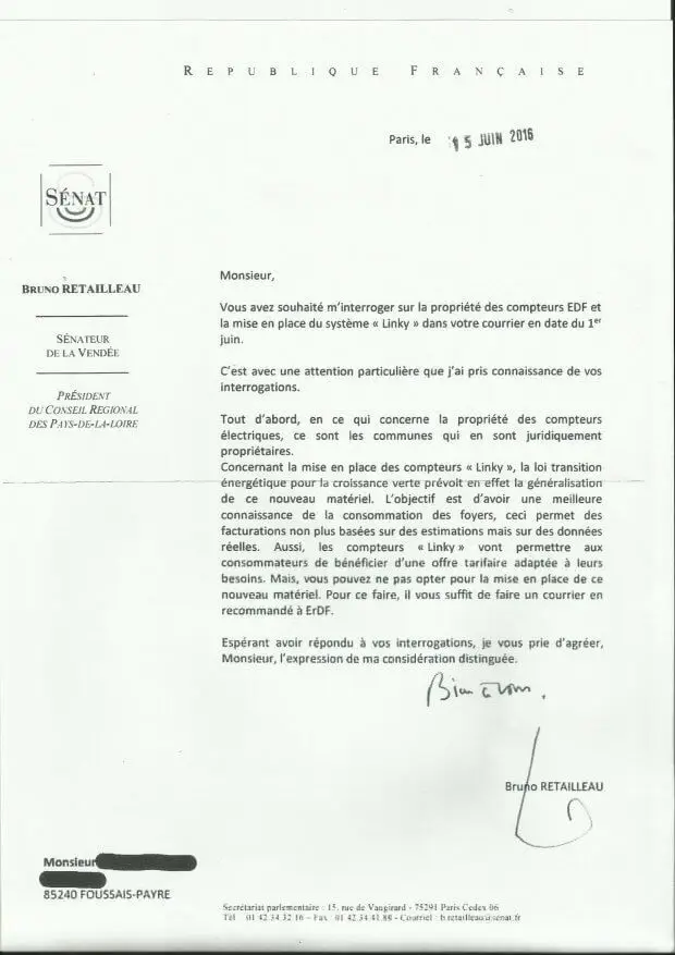 CEM Compteur Linky Lettre Non Obligatoire Senateur Retailleau 96d9b